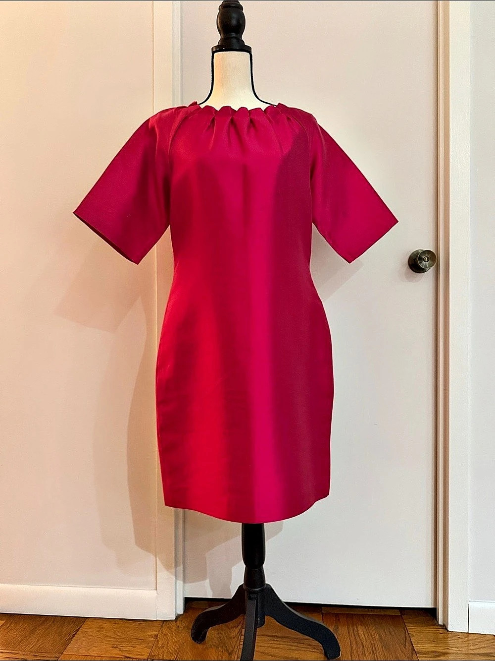 Short Sleeve Mini Dress in Pink